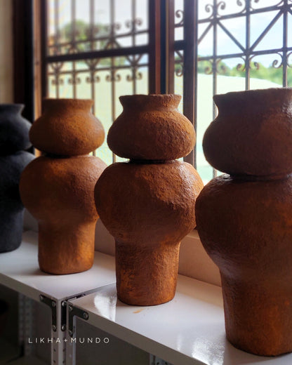 RITMO Paper Mache Vase