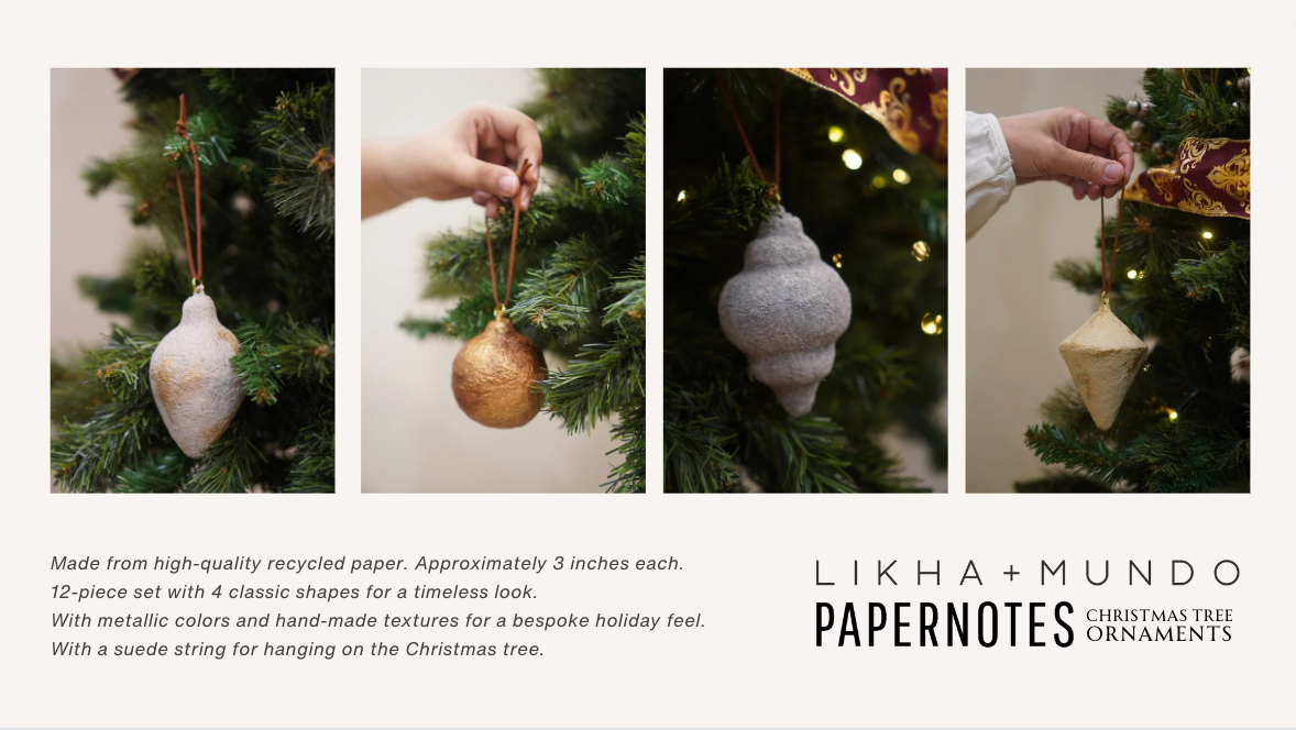 Paper Mache Decor (Christmas Tree Ornaments)